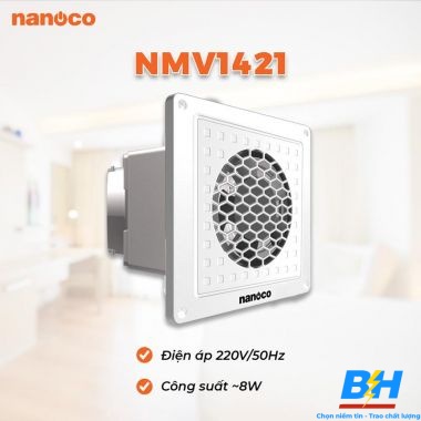 Quạt Hút Âm Trần Mini Nanoco NMV1421 ( Lỗ Khoét 140*140cm )