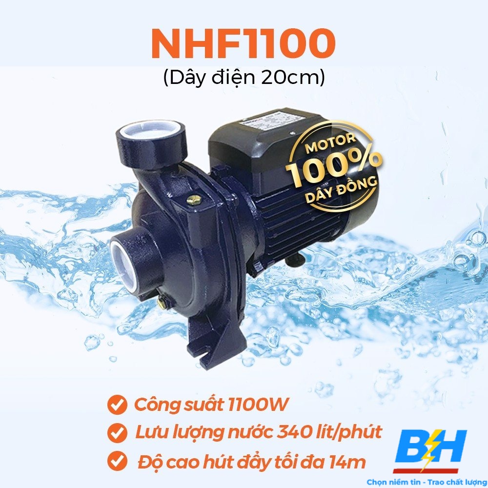 Máy bơm lưu lượng 1100W Nanoco NHF1100