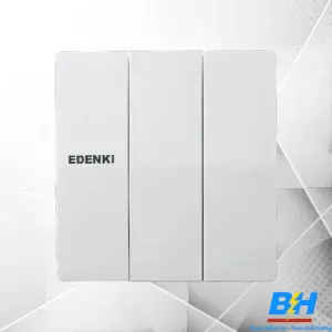 Bộ Ba Công Tắc 1 Chiều Edenki Màu Trắng EE-103