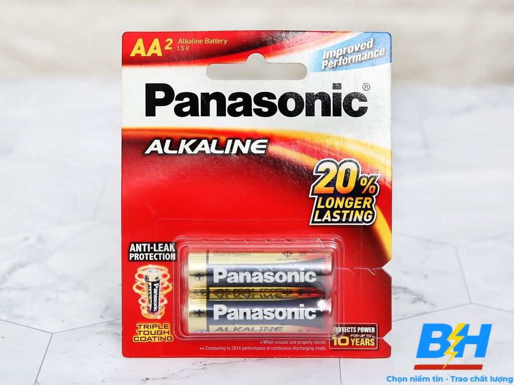 Vĩ 2 Viên Pin AA Alkaline Panasonic LR6T/2B