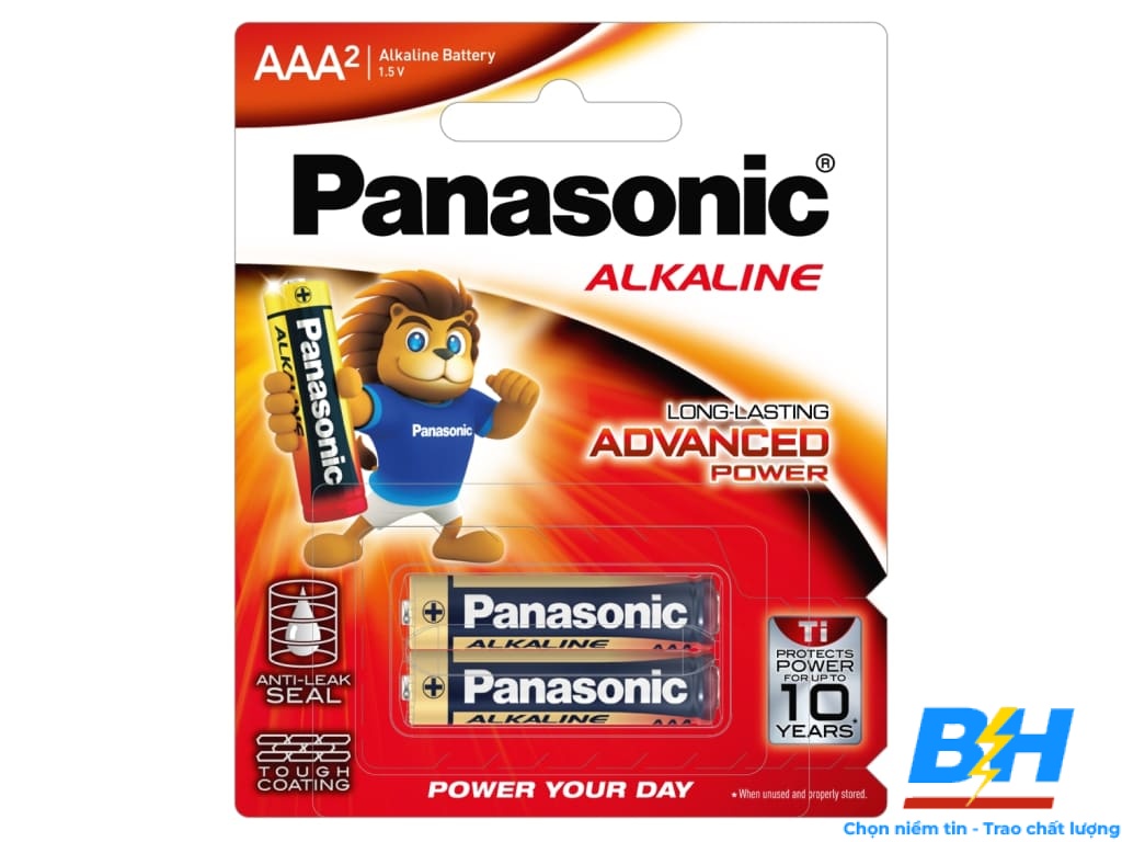 Vĩ 2 Viên Pin AAA Alkaline Panasonic LR03T/2B